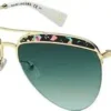 Marc Jacobs MARC 268/S M4R EQ Okulary Przeciwsłoneczne Aviator – Green Aqua