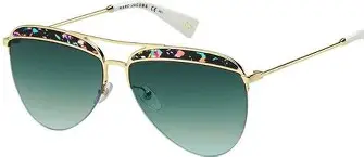 Marc Jacobs MARC 268/S M4R EQ Okulary Przeciwsłoneczne Aviator – Green Aqua