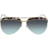 Marc Jacobs MARC 268/S M4R EQ Okulary Przeciwsłoneczne Aviator – Green Aqua