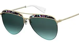 Marc Jacobs MARC 268/S M4R EQ Okulary Przeciwsłoneczne Aviator – Green Aqua