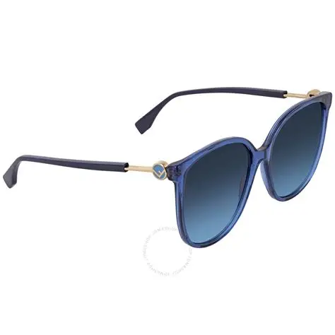 Fendi FF0374/S PJP08 Okulary Damskie – Niebieski Luksusowy Design