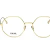 Dior GemDiorO R2U B000 Okulary Korekcyjne – Złota Metalowa Rama / Geometryczne Round