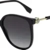 Fendi FF0374/S PJP08 Okulary Damskie – Czarny Luksusowy Design