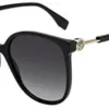 Fendi FF0374/S PJP08 Okulary Damskie – Czarny Luksusowy Design