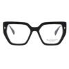 Ana Hickmann AH6559G A01 Okulary Korekcyjne – Czarna Geometryczna Oprawka