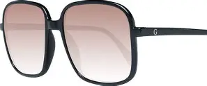 Guess GF6146 01F – Damskie okulary przeciwsłoneczne czarne z brązowym gradientem