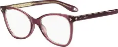 Givenchy GV0065 LHF – Damskie oprawki korekcyjne różowe w stylu cat-eye
