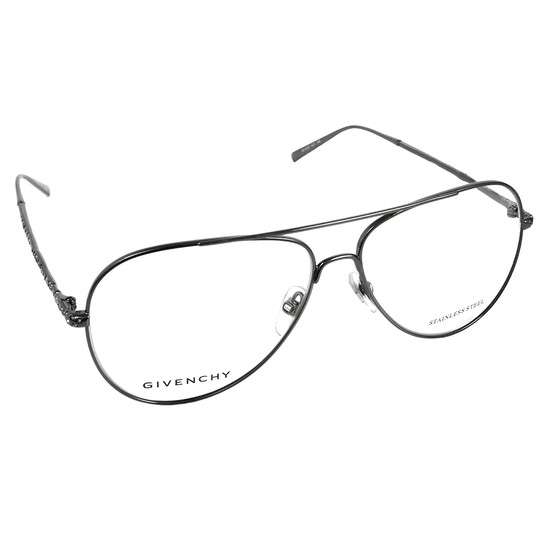 Givenchy GV0127 J5G – Damskie srebrne metalowe okulary korekcyjne