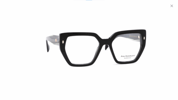 Ana Hickmann AH6559G A01 Okulary Korekcyjne – Czarna Geometryczna Oprawka