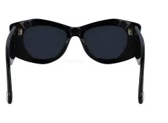 Lanvin LNV638S – Damskie czarne okulary przeciwsłoneczne Cat-Eye