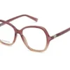 899 – Damskie różowe gradientowe okulary korekcyjne w kształcie motyla