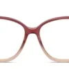 899 – Damskie różowe gradientowe okulary korekcyjne w kształcie motyla