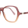 899 – Damskie różowe gradientowe okulary korekcyjne w kształcie motyla