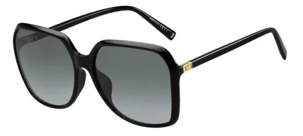 Givenchy GV7187/F/S 8079O – czarne damskie okulary przeciwsłoneczne