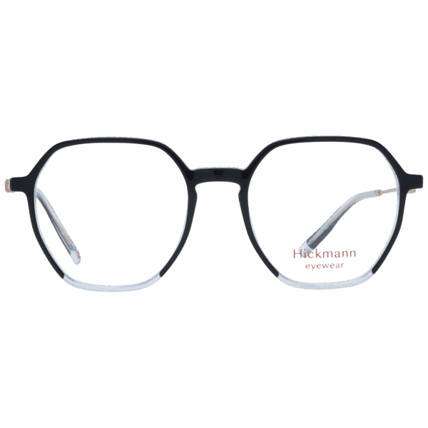 Ana Hickmann HI6225 H01 – damskie okulary korekcyjne czarne z transparentnym dołem, eleganckie i kobiece oprawki
