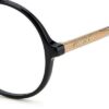 Jimmy Choo JC344 807 – Damskie czarne oprawki korekcyjne, eleganckie okrągłe