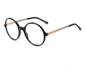 Jimmy Choo JC344 807 – Damskie czarne oprawki korekcyjne, eleganckie okrągłe