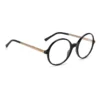 Jimmy Choo JC344 807 – Damskie czarne oprawki korekcyjne, eleganckie okrągłe