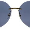 Marc Jacobs MARC 373/S 807 IR – damskie okulary przeciwsłoneczne czarno-złote, metalowa ramka