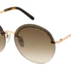 MARC 406 1 Marc Jacobs MARC 406/G/S 086HA – damskie okulary przeciwsłoneczne Havana z brązową soczewką gradientową