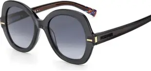 Missoni MIS0048/S KB79O – Damskie czarne okulary przeciwsłoneczne