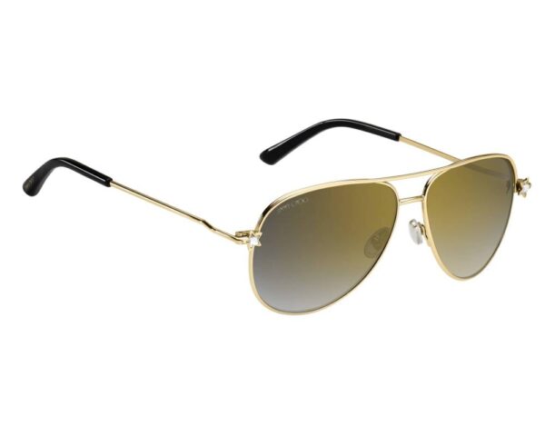 jimmy-choo-SANSAS-J5GFQ-58_P01 Okulary przeciwsłoneczne Jimmy Choo SANSA/S J5GFQ – złote aviatory | Bryle Optyk
