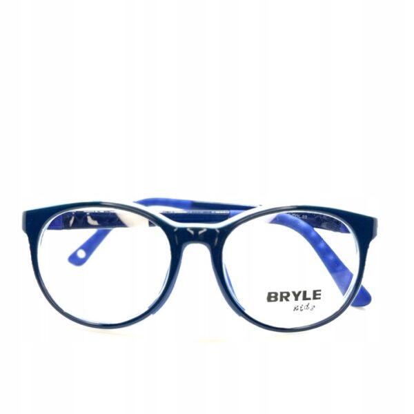 BRYLE Kids T1208 c3 okulary dziecięce elastyczne niebieskie chłopczyk nakładka
