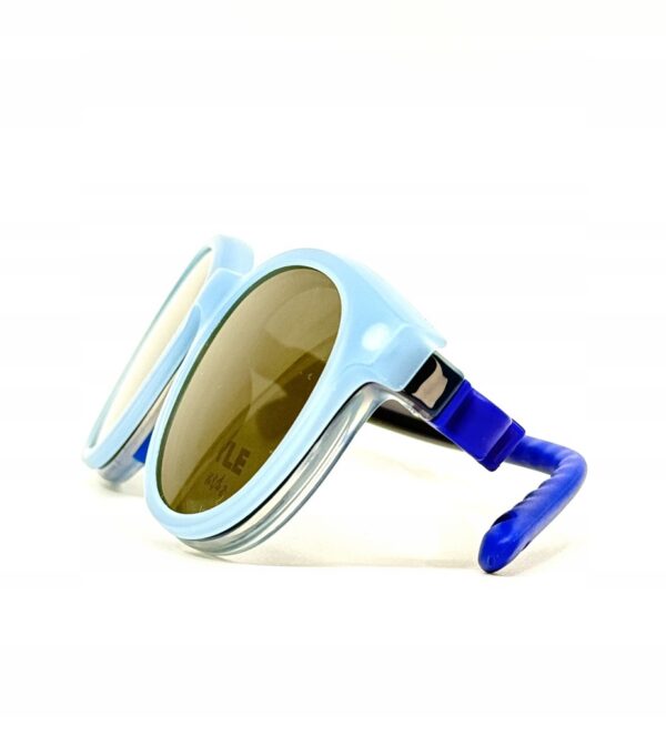 BRYLE Kids T1208 c3 okulary dziecięce elastyczne niebieskie chłopczyk nakładka