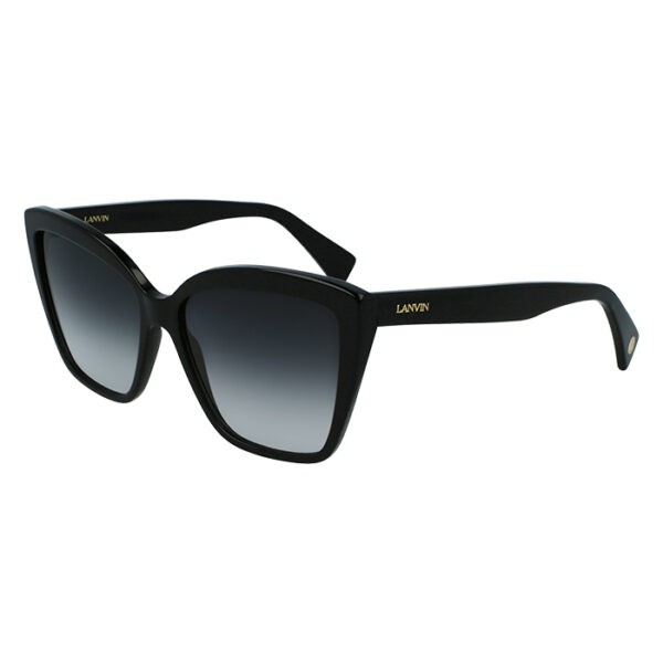 Lanvin LNV 617 S 001  Damskie czarne okulary przeciwsłoneczne | Bryle Optyk Pozna