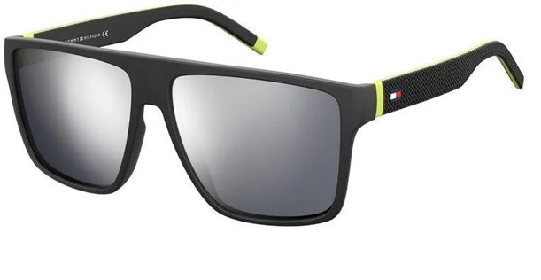 Tommy Hilfiger TH 1717/S ALZ/T4 – męskie okulary przeciwsłoneczne czarne