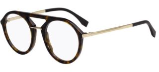 FENDI FF M0034 086 DARK HAVANA okulary korekcyjne damskie